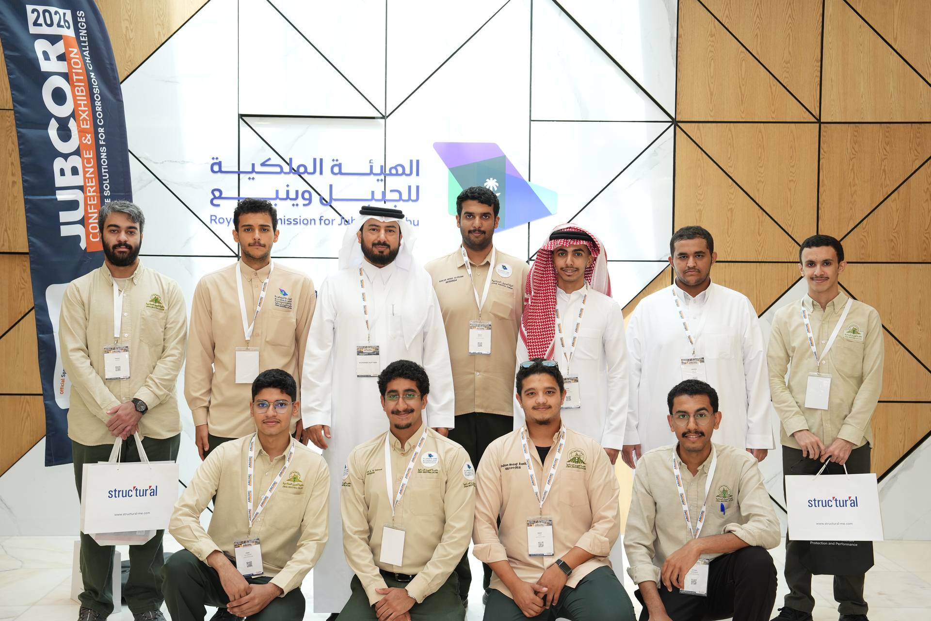 Group photo with student volunteers