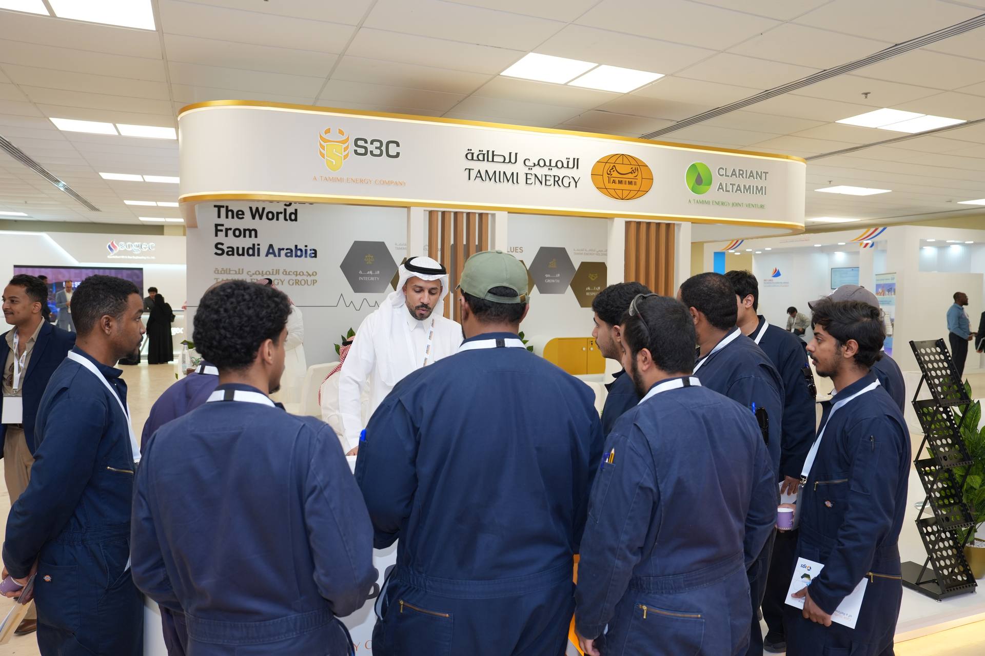 Exhibition hall visitors