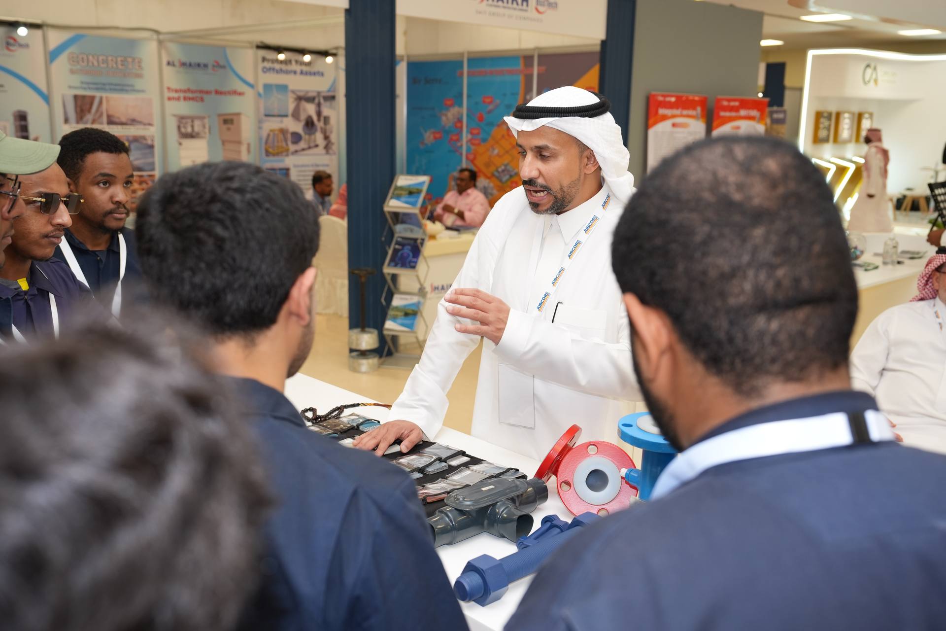 Exhibition hall visitors