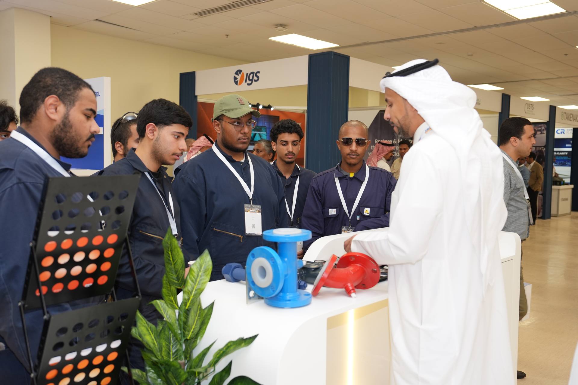 Exhibition hall visitors