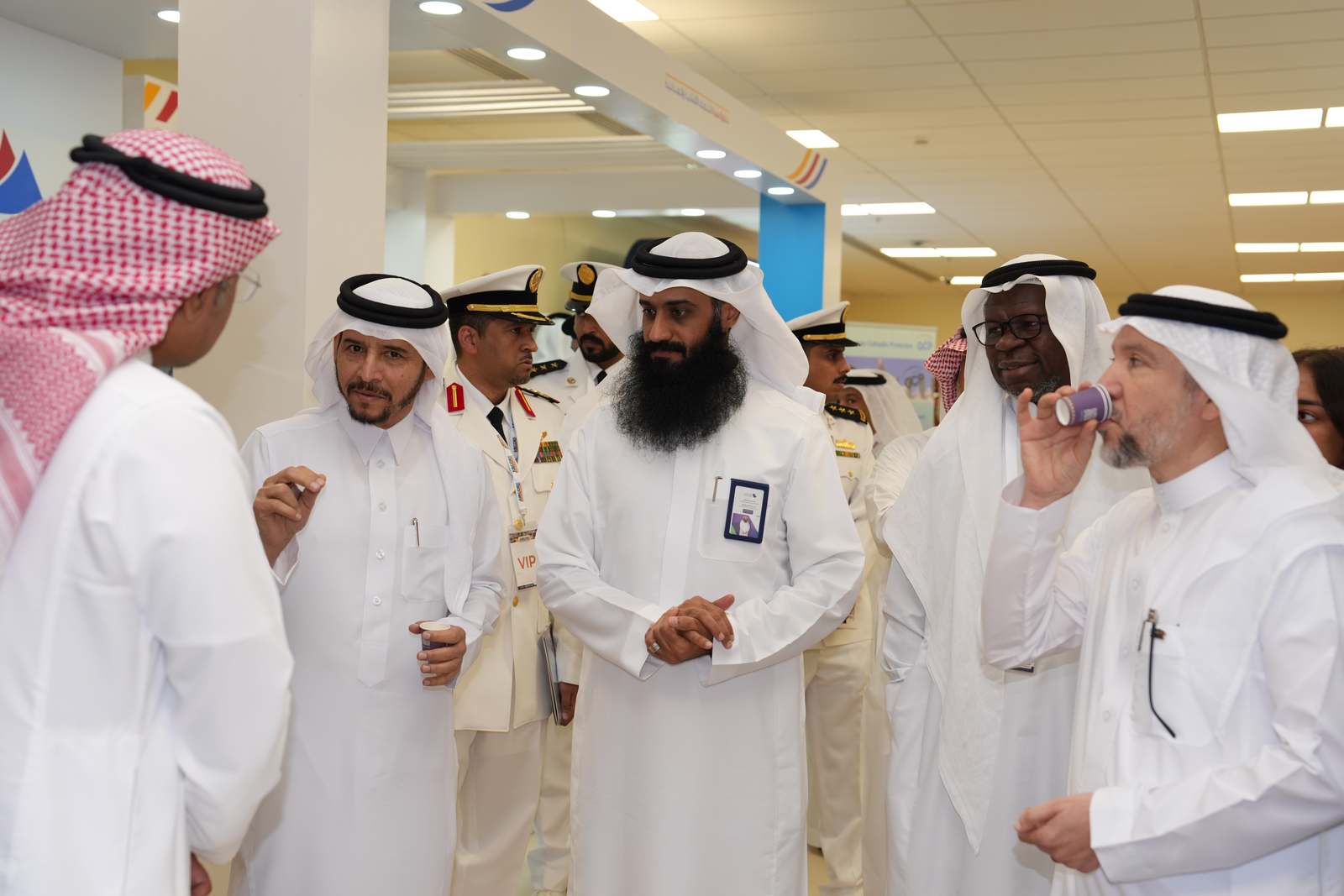 VIP delegation touring the exhibition floor